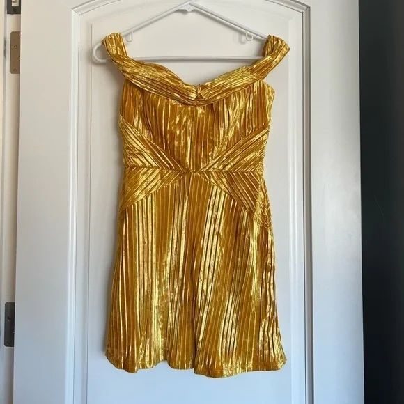 NBD Danica Mini Dress in Saffron Yellow - Picture 4 of 14
